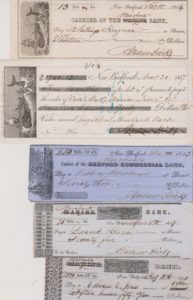 Collection of 40 Checks Drawn on Whaling Banks