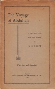 The Story Of The Voyage Of Abdullah Bin Abdul Kadir