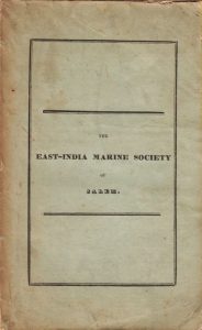 The East-India Marine Society of Salem.