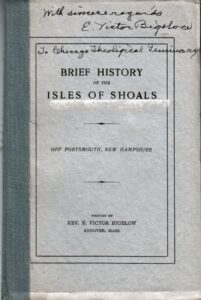 Brief History of the Isles of Shoals.