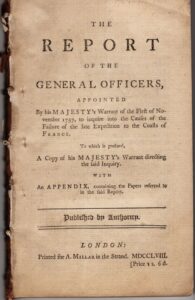 The Report of the General officers
